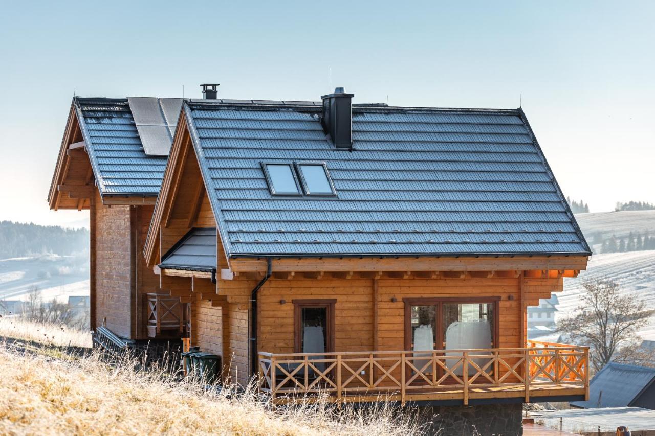 Houten Vakantiewoning "Reisnaarpolen" Royaal Ontbijt, Sauna En Hottub Czarna Góra Εξωτερικό φωτογραφία
