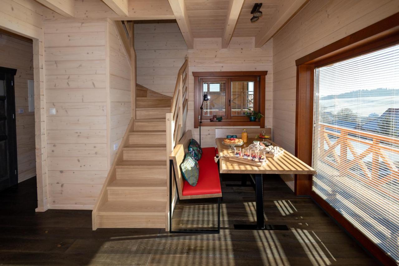 Houten Vakantiewoning "Reisnaarpolen" Royaal Ontbijt, Sauna En Hottub Czarna Góra Εξωτερικό φωτογραφία