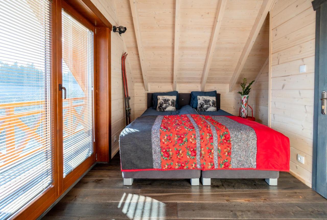 Houten Vakantiewoning "Reisnaarpolen" Royaal Ontbijt, Sauna En Hottub Czarna Góra Εξωτερικό φωτογραφία
