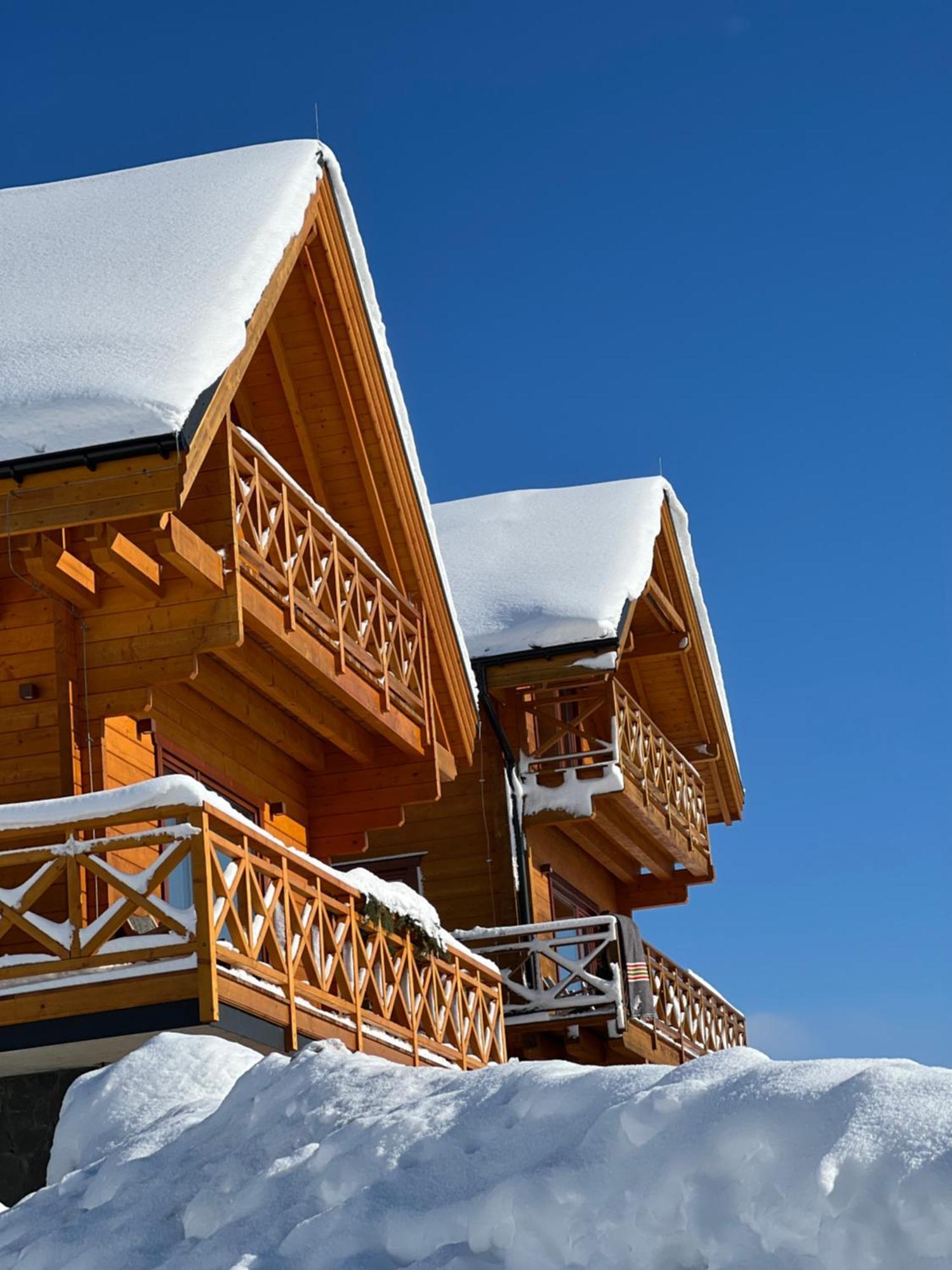 Houten Vakantiewoning "Reisnaarpolen" Royaal Ontbijt, Sauna En Hottub Czarna Góra Εξωτερικό φωτογραφία