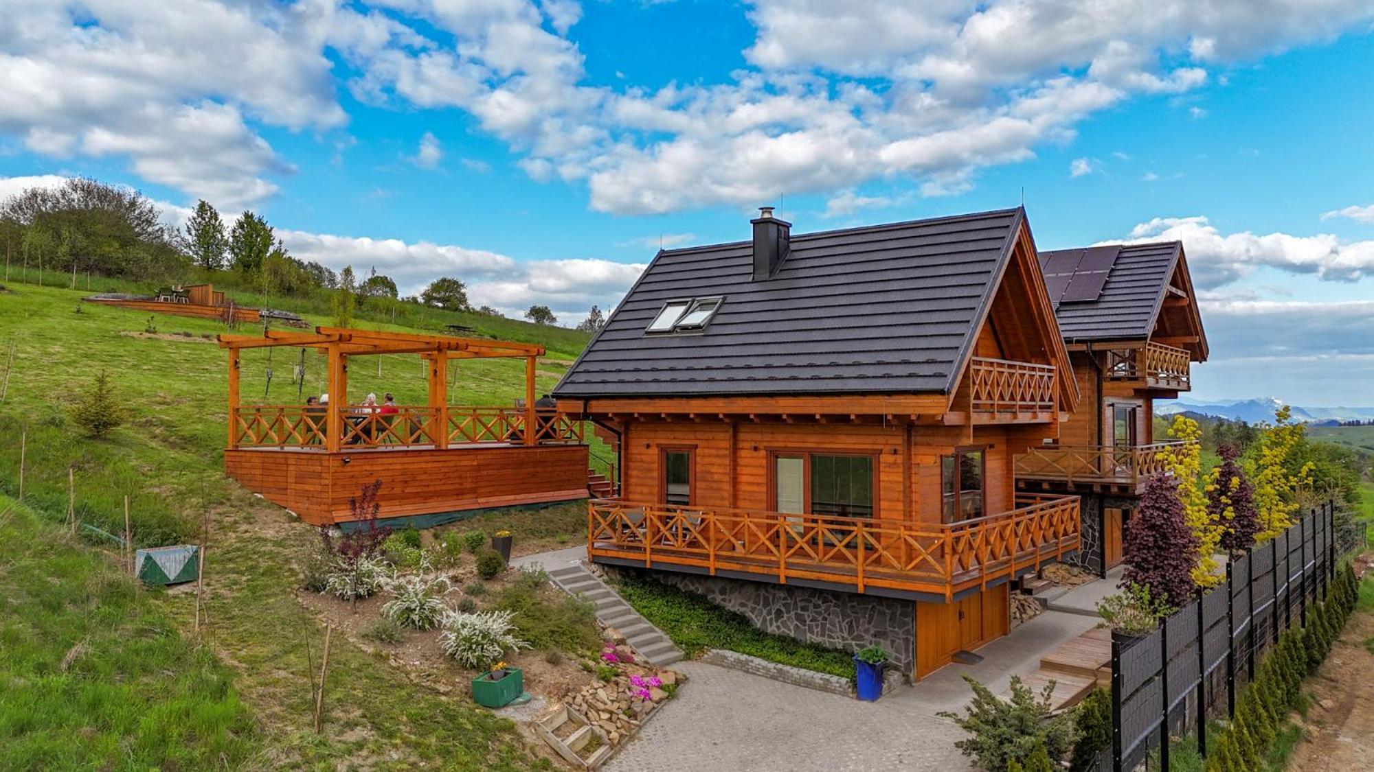 Houten Vakantiewoning "Reisnaarpolen" Royaal Ontbijt, Sauna En Hottub Czarna Góra Εξωτερικό φωτογραφία